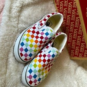 Classic slip on vans Checkerboard US Men(5.5) US Women(7.0)